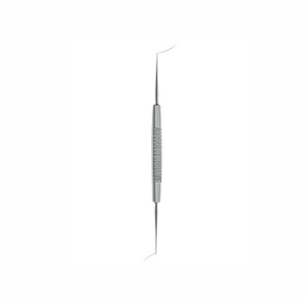 Castroviejo Synechiae Spatula, 130mm, Double Ended Spatula 0 5mm Wide With 0 25mm Thickness of Blades, 10mm From Angle to Tip on One Side and 15mm From Angle to Tip on Other Side, Semi Sharp Tips