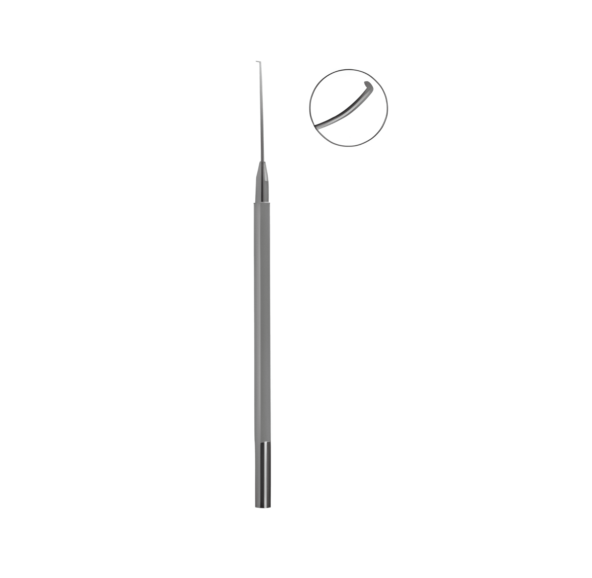 Giannetti Nucleus Capture Spatula, 125mm, 2mm Wide Blunt Tip Arcuate Nucleus Capture Spatula Image 2