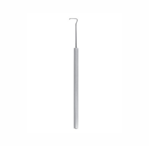 Helveston Muscle Hook, 130mm, Extra Delicate, With Blunt Spatulated Tip, 10mm