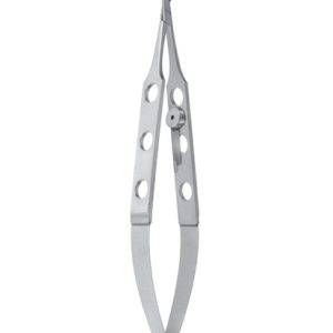 Jaffe Needle Holder, 130mm, Delicate Conical Jaws Curved, With Lock