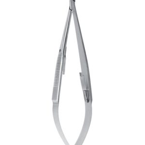 Castroviejo Needle Holder, 140mm, 1 5 x 12mm Standard Jaws, Straight, With Lock