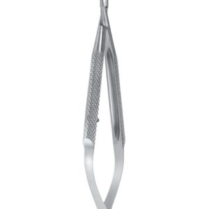 Barraquer Needle Holder, 100mm, Short Model, Very Delicate Jaws, Straight, With Lock