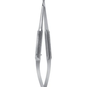 Troutman Needle Holder, 125mm, Delicate Jaws, Strongly Curved, Without Lock