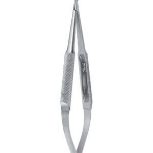 Barraquer Needle Holder, 125mm, Very Delicate Jaws, Curved, With Lock