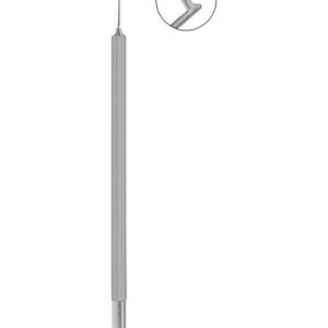 Fukasaku Wedge Shaped Inferior Edge, Small Pupil Snapper Hook, 115mm, 1 25mm Long Blunt Tip With 0 8mm Long Wedge Shaped Inferior Edge & Notch on Front Angle to Tip Length of 9mm