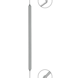 Masket Phaco Spatula, 130mm, Combination of 1mm Disc Shaped Spatula & 0 8mm Long Rosen Type Phaco Splitter Tip