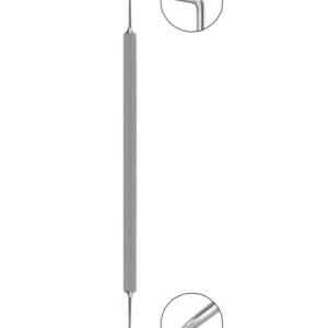 Hwang Phaco Chopper, 135mm, Double 1mm Long Vertical Chopper On One Side and 1mm Wide Blunt Chisel Tipped Spatula On Other Side, Angle to Tip Length of 10mm on Both Sides