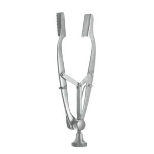 Stevenson Lacrimal Sac Retractor, 85mm, Solid Blades With Serrated Edge, Adjustable, 13mm Blades