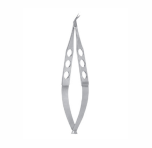Castroviejo Corneoscleral Scissors, 105mm, 8mm Long Blades With Max 4mm Cutting Edge, Curved Right