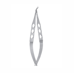 Castroviejo Corneoscleral Scissors, 105mm, 8mm Long Blades With Max 4mm Cutting Edge, Curved Left
