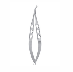 Castroviejo Corneoscleral Scissors, 110mm, 12mm Long Blades With Max 7mm Cutting Edge, Curved Left