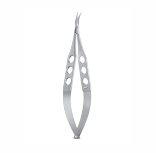 Jaffe Stitch Scissors, 110mm, Curved, Very Sharp Pointed Tips 13mm Long Blades With Max 7mm Cutting Edge