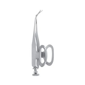 Barraquer Iris Scissors, 55mm, 9mm Long Blades Max  6mm Cutting Edge, Angled, 7mm