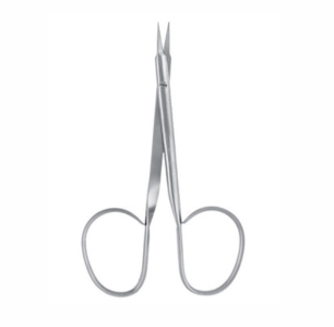 Stitch Scissors, 100mm, Ribbon Type Needle Points Curved