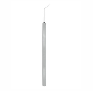 Obstbaum Synechiae Spatula, 120mm, 0 25mm Wide Flat Spatula With Semi Sharp Tip Angled to Tip Length of 10mm