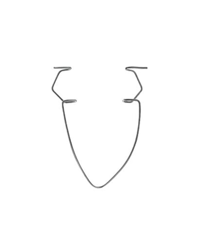 Mcintyre Wire Speculum, 45mm, Gently Curved Springs Open Wire, 13mm Blades