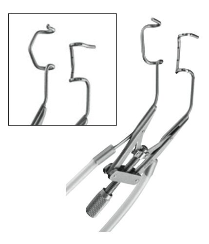 Lieberman Speculum, 86mm, Aspirating, Adjustable Mechanism V Shaped, 15mm Blades