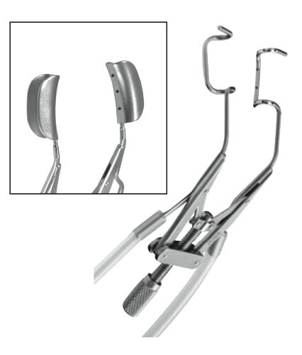 Chu Speculum, Aspirating, 86mm, Adjustable Mechanism Solid, Reversible, 15mm Blades