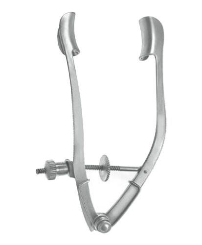 Lancaster Eye Speculum, 69mm, Adjustable Mechanism With Locking Nut, 16mm Blades