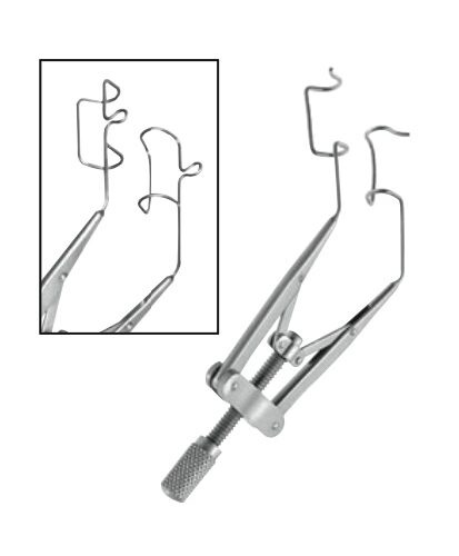 Tanna Lieberman Eye Speculum, 86mm, Adjustable Mechanism 15mm Blades With Traction Suture Anchor Posts