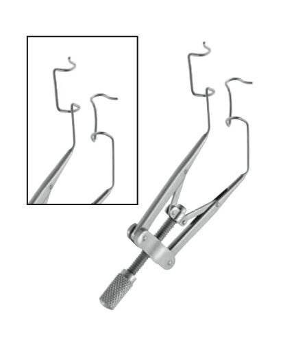 Lieberman Eye Speculum, 86mm, K Wire, Adjustable Mechanism, 10mm Blades, Small
