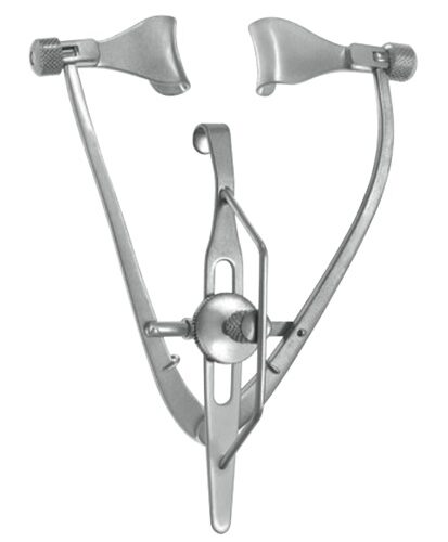 Maumenee Park Eye Speculum, 100mm, With Canthus Hook, 15mm Fenestrated Blades