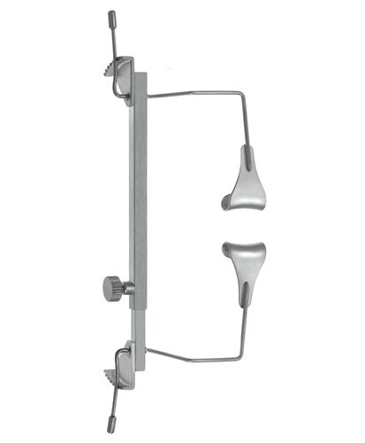 Smirmaul Eye Speculum, Individually Adjustable, Blades For Elevating Eyelids, 15mm Solid Blades