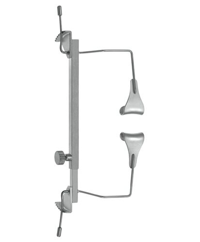 Smirmaul Eye Speculum, Individually Adjustable, Blades For Elevating Eyelids, 15mm Wire Blades