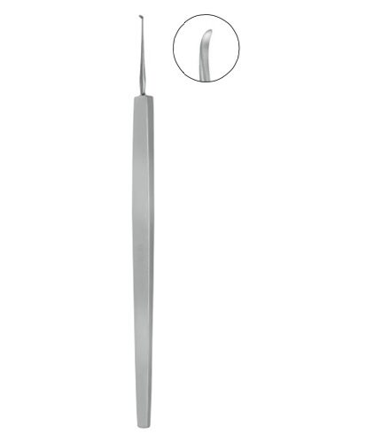 Ellis Foreign Body Spud, 110mm, Light Curved 1mm Rounded Tip