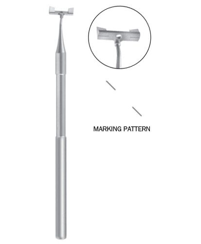 Henderson Toric IOL Marker, 110mm, Two 2 5mm Radial Marks Extending To 11mm, Titanium