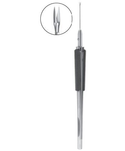 Vitrectomy Scissors, 140mm, Straight, Horizontal Opening 20 G